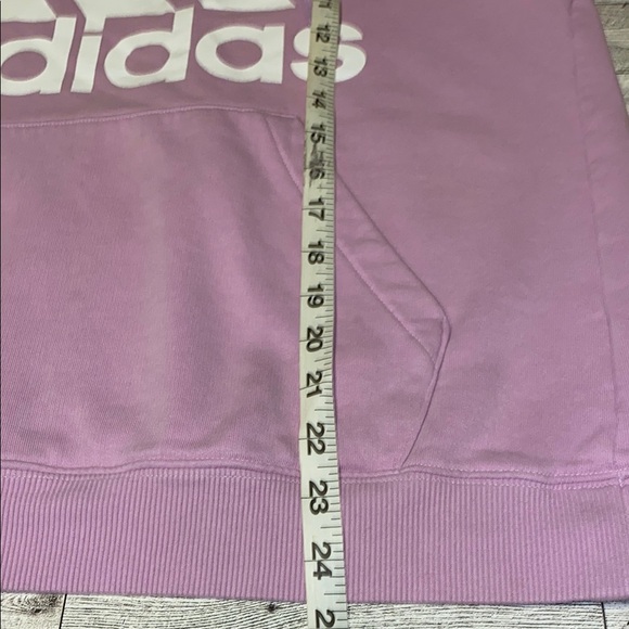 Adidas Pink Pullover Hoodie Sweatshirt Size Small - Picture 6 of 10